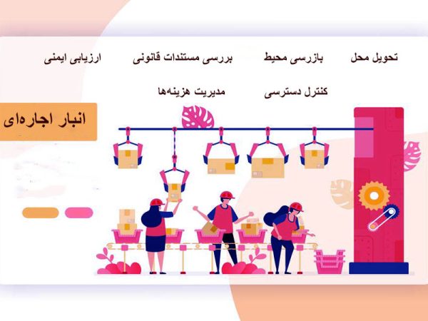 تصویر انیمیشنی یک انبار اجاره‌ای و تنظیمات مرتبط